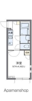 クレイノメイプル[1K/20.7m2]の間取図