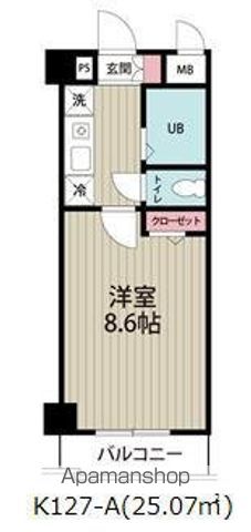 阿部松島マンションの間取り写真
