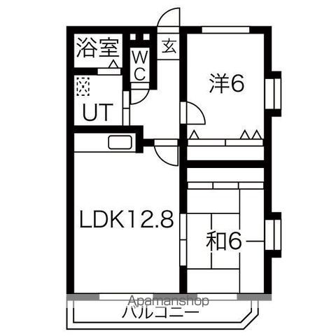 サンブルームの間取り写真