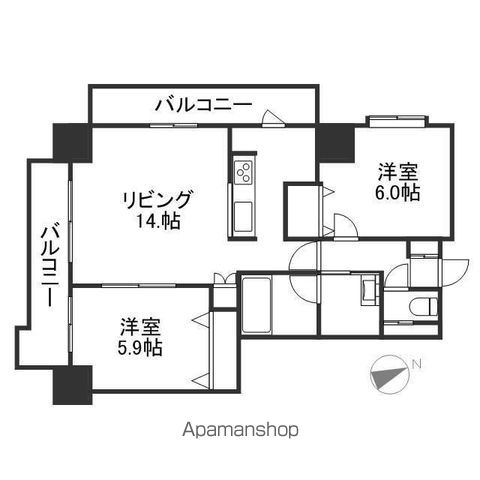 第10旭レジデンスの間取り写真