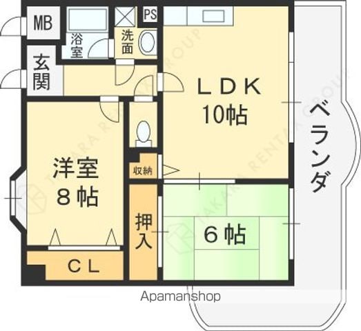 フローリッシュ北田の間取り写真