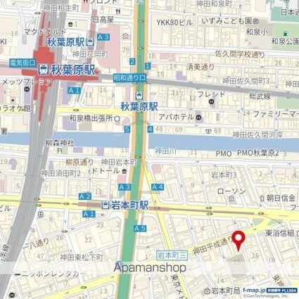 東京都千代田区岩本町２丁目[1K/31.26m2]の周辺