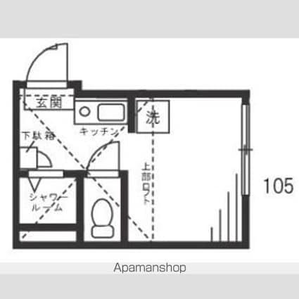 ルベルソー駒沢[1R/9m2]の間取図