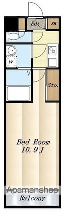 東京都三鷹市中原４丁目[1K/31.84m2]の間取図