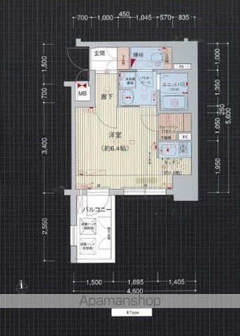 プレサンス難波南アーバニッシュの間取り写真
