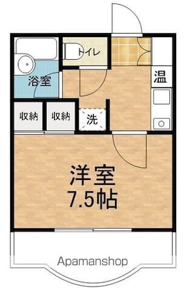 ＳｋｙＧａｒｄｅｎオザワ[1K/24.8m2]の間取図