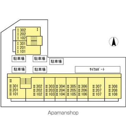 東京都杉並区井草２丁目[1R/33.72m2]の配置図