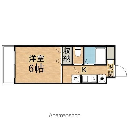 ミラージュ７[1R/20.16m2]の間取図