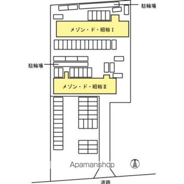 メゾン・ド・昭裕　Ⅰ[3DK/57.64m2]の配置図