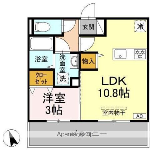 山陽本線 寺家駅 徒歩11分 3階建 築2年の間取り写真