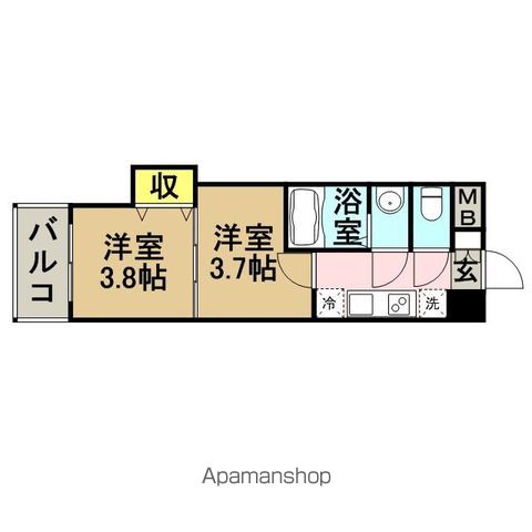 アリビオ博多駅北の間取り