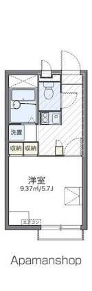 レオパレスカンパーナ[1K/20.28m2]の間取図