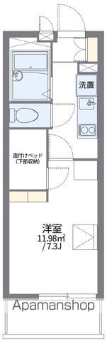 レオパレスヒルサイドフラットの間取り写真