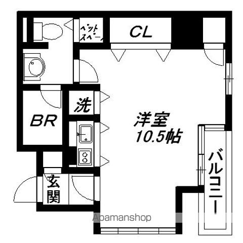フローライト長堀橋の間取り写真