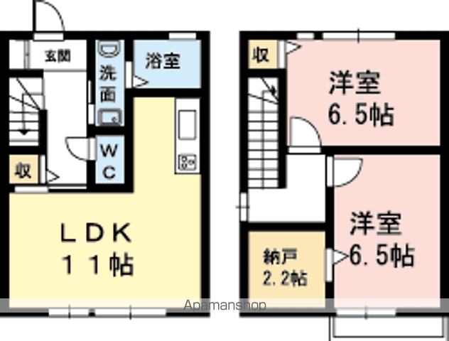 浜松市中央区 2階建 築16年の間取り写真