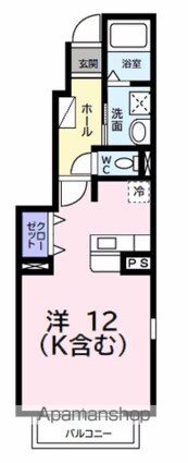 アヴェニール　ロジュマン[1K/33.15m2]の間取図