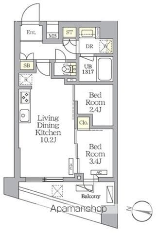 NOGATA RESIDENCEの間取り写真