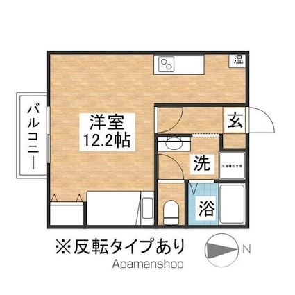 パークコート小牧岩崎[1R/29.6m2]の間取図
