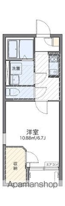 レオネクストクレールⅡ[1K/25.14m2]の間取図