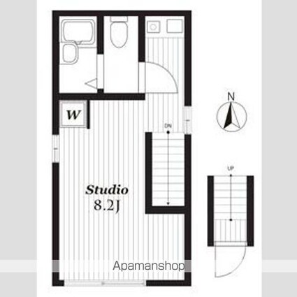 ロータスガーデン毛利[1R/19.6m2]の間取図