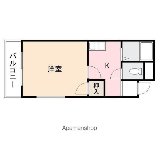 ハイツ福岡の間取り写真