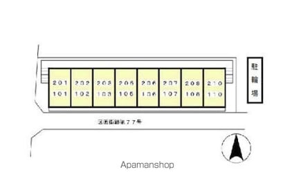 アルカキット葛西[1R/20.47m2]の配置図