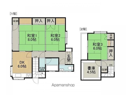 サンライフイマイＤ[3SDK/86.31m2]の間取図
