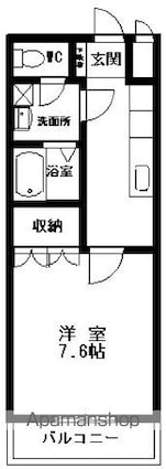 グラン　クール[1K/26.25m2]の間取図