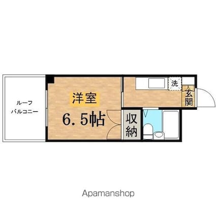 ニューハイム井上[1K/19.5m2]の間取図