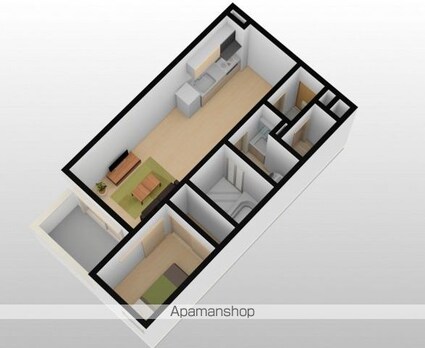 岡山県岡山市北区庭瀬[1LDK/31.45m2]の内装1