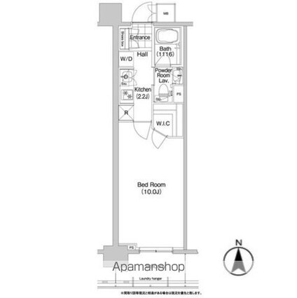 東京都千代田区東神田２丁目[1K/30.34m2]の間取図
