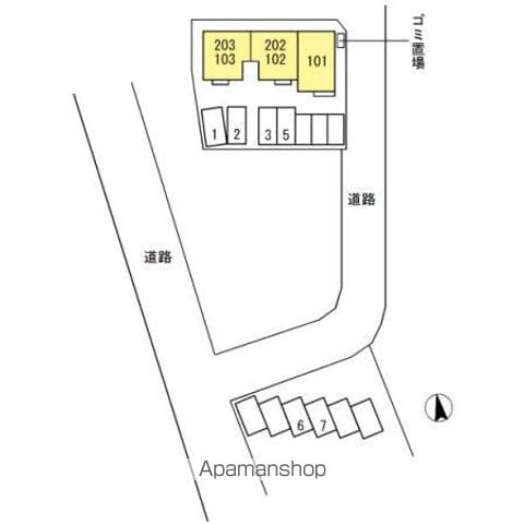 ラ・べラ・ルーチェ 102 ｜ 山梨県甲府市塩部２丁目2-23（賃貸アパート1LDK・1階・41.95㎡） その13