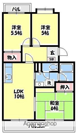 エスポワール天神の間取り写真