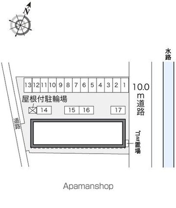 レオパレス西汐入リバーサイド[1K/28.02m2]の駐車場2
