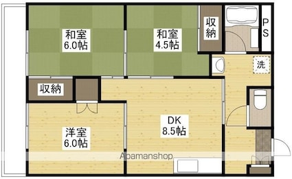 イトービル[3DK/59.34m2]の間取図