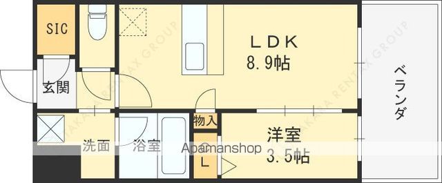スプランディッド玉造の間取り写真