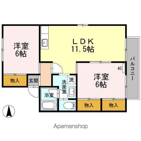 セジュール住吉IIの間取り写真
