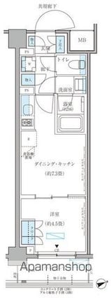 パークアクシス文京本郷[1DK/31.19m2]の間取図