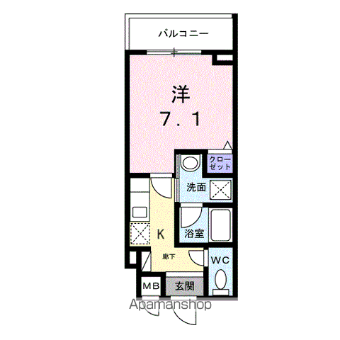 ライズ脇田町 A館の間取り写真