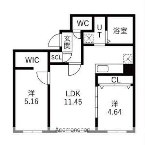 仮)S9W15 MS A棟の間取り写真
