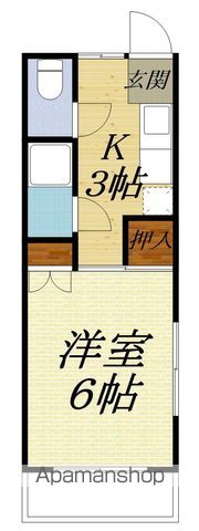 カワイハイツの間取り写真