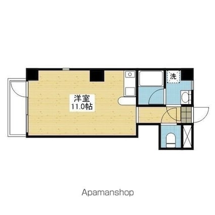 ＬＩＢＲＥ悠[1R/26.7m2]の間取図