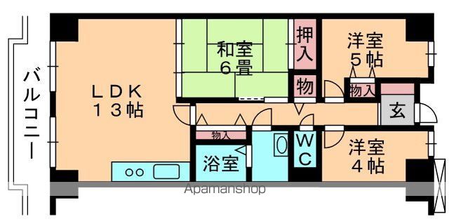 フローラ稲毛の間取り