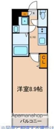 東京都江戸川区瑞江１丁目[1K/26.69m2]の間取図