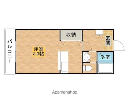メゾンしんとみ[1R/29.37m2]の間取図