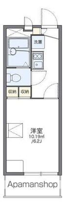 レオパレスアルシオネ[1K/19.87m2]の間取図