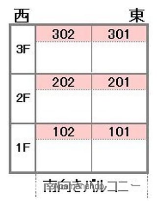 永田マンション２[3LDK/74.35m2]の配置図