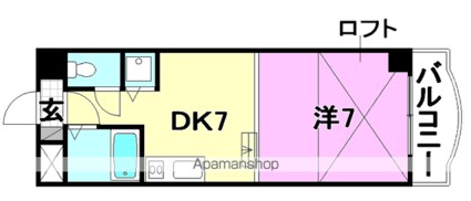タケワラ１４８[1DK/27.2m2]の間取図