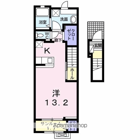 JADEHOUSE庄町 Bの間取り写真