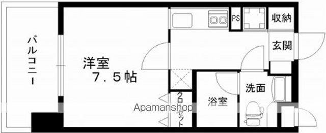 レジディア熊本辛島の間取り写真
